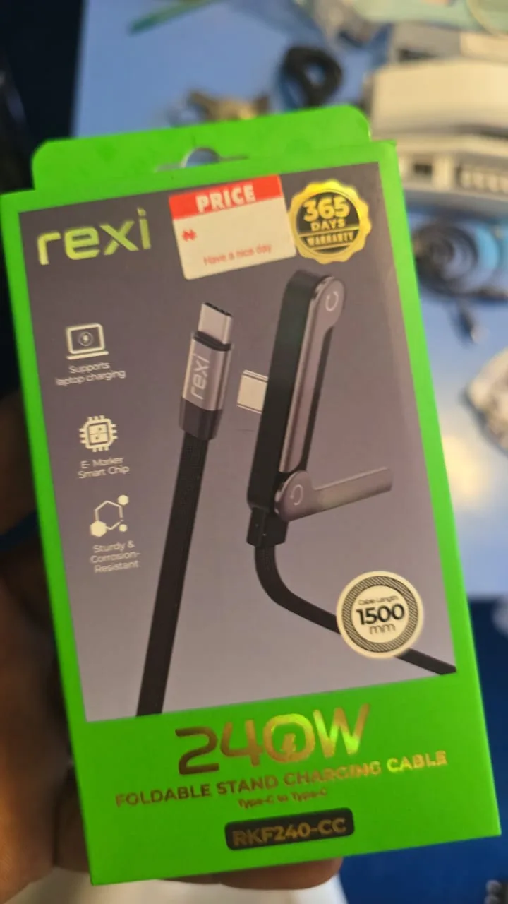 240w Rexi charging cable Type to Type C