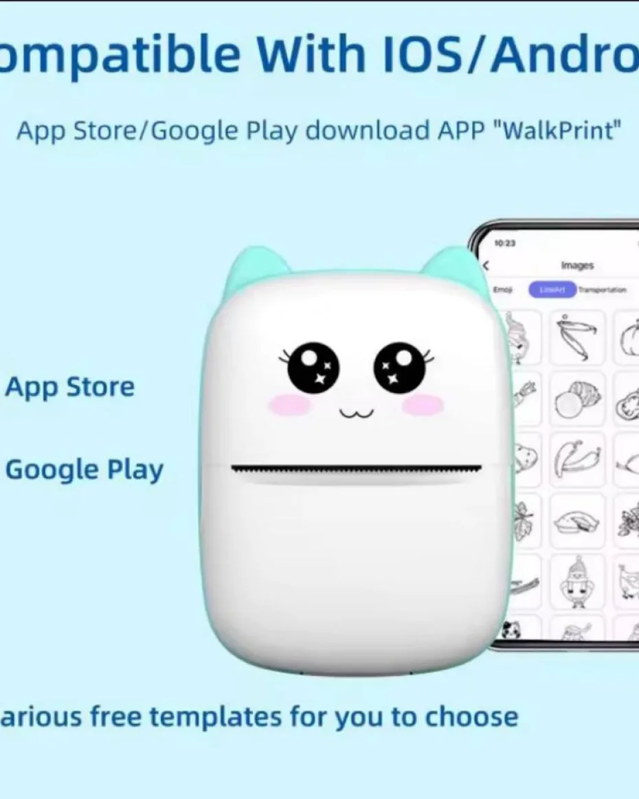 Portable Mini Printer | Almubaarak Variety Mall