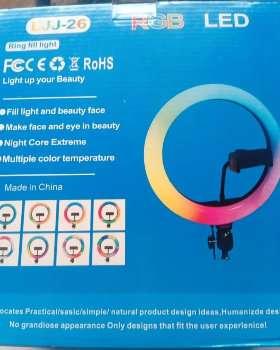 10 Inches Ring Light With RGB light