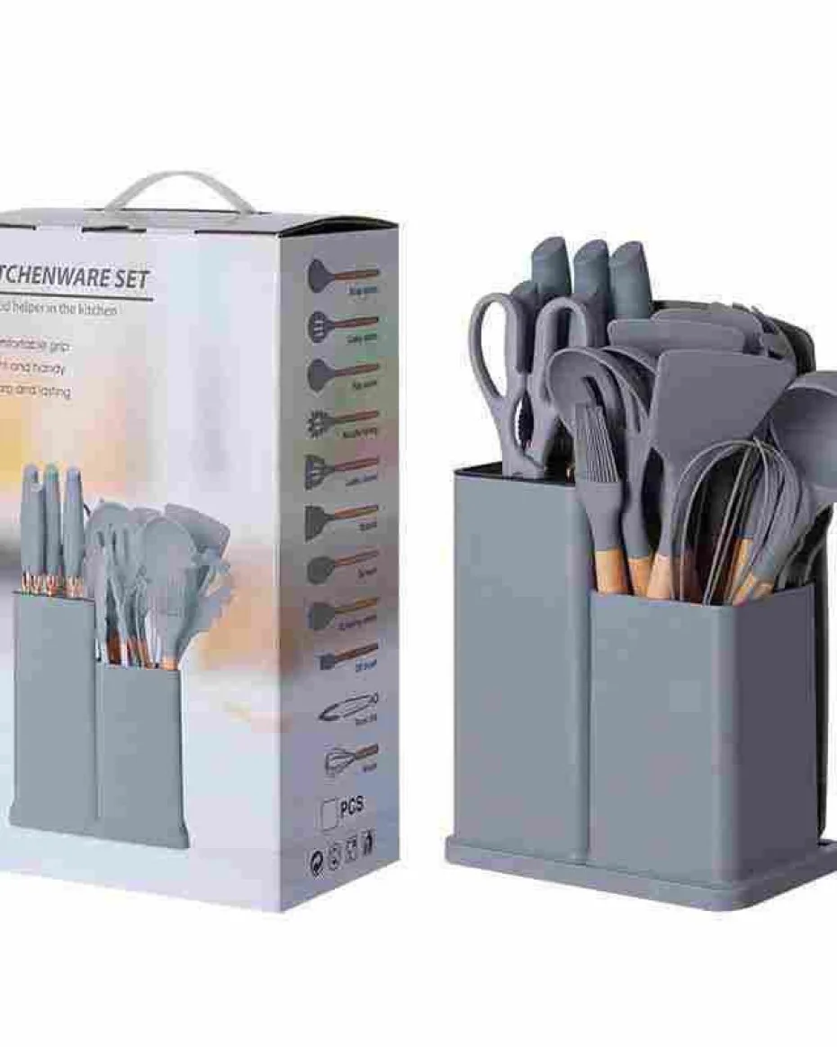 Professional Silicon Spoon Set | Almubaarak Variety Mall