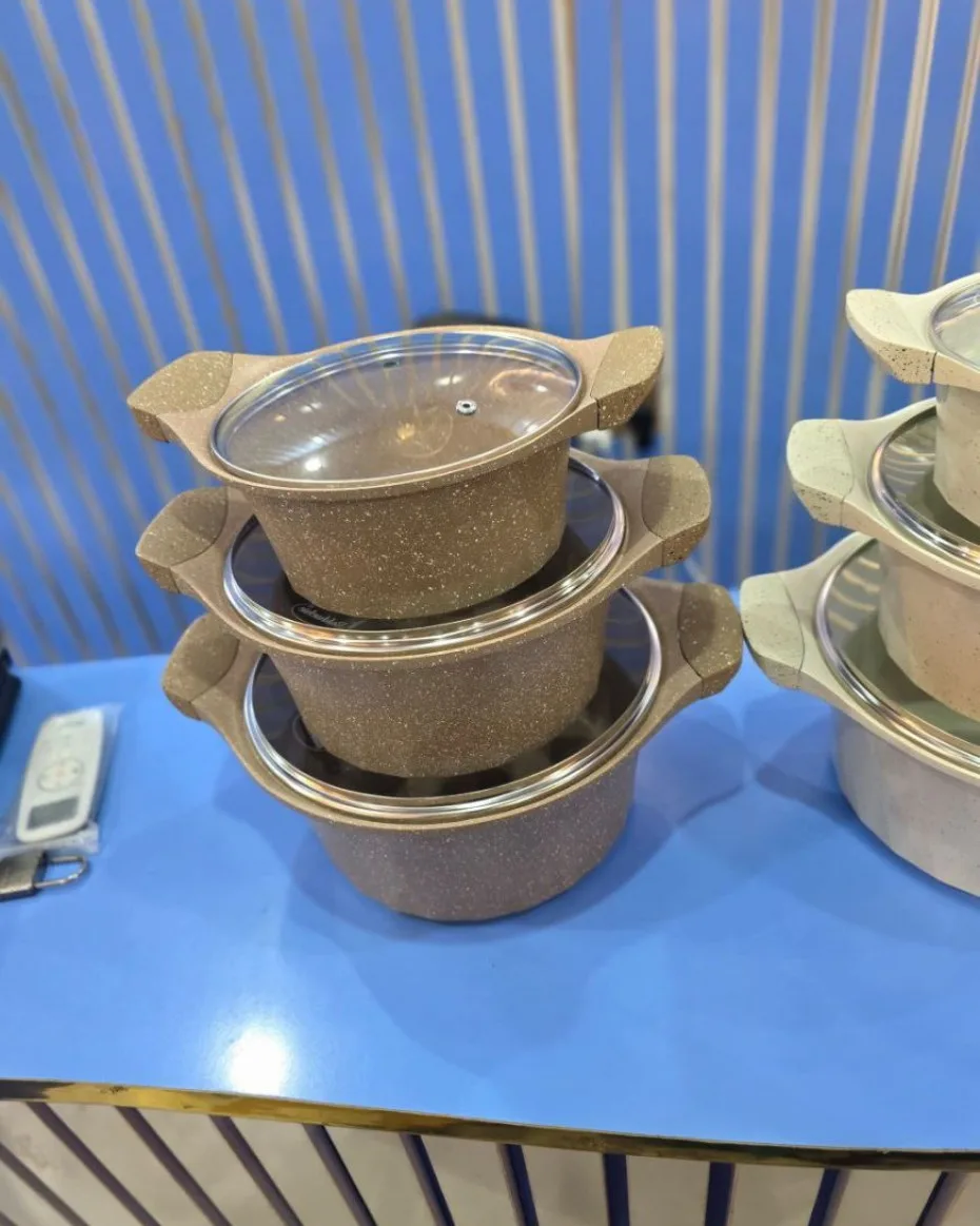 Bakhschie 6pcs Aluminium Cookware set
