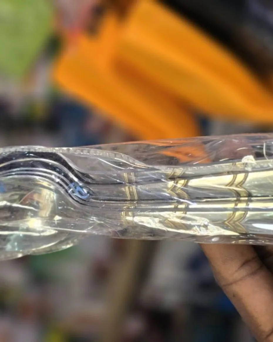 Silver Spoon With Gold Touch6pcs