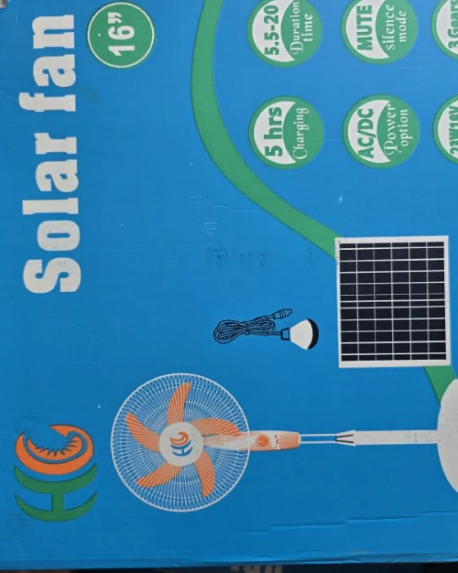 Solar Fan 16 inches With Panel and Bulb