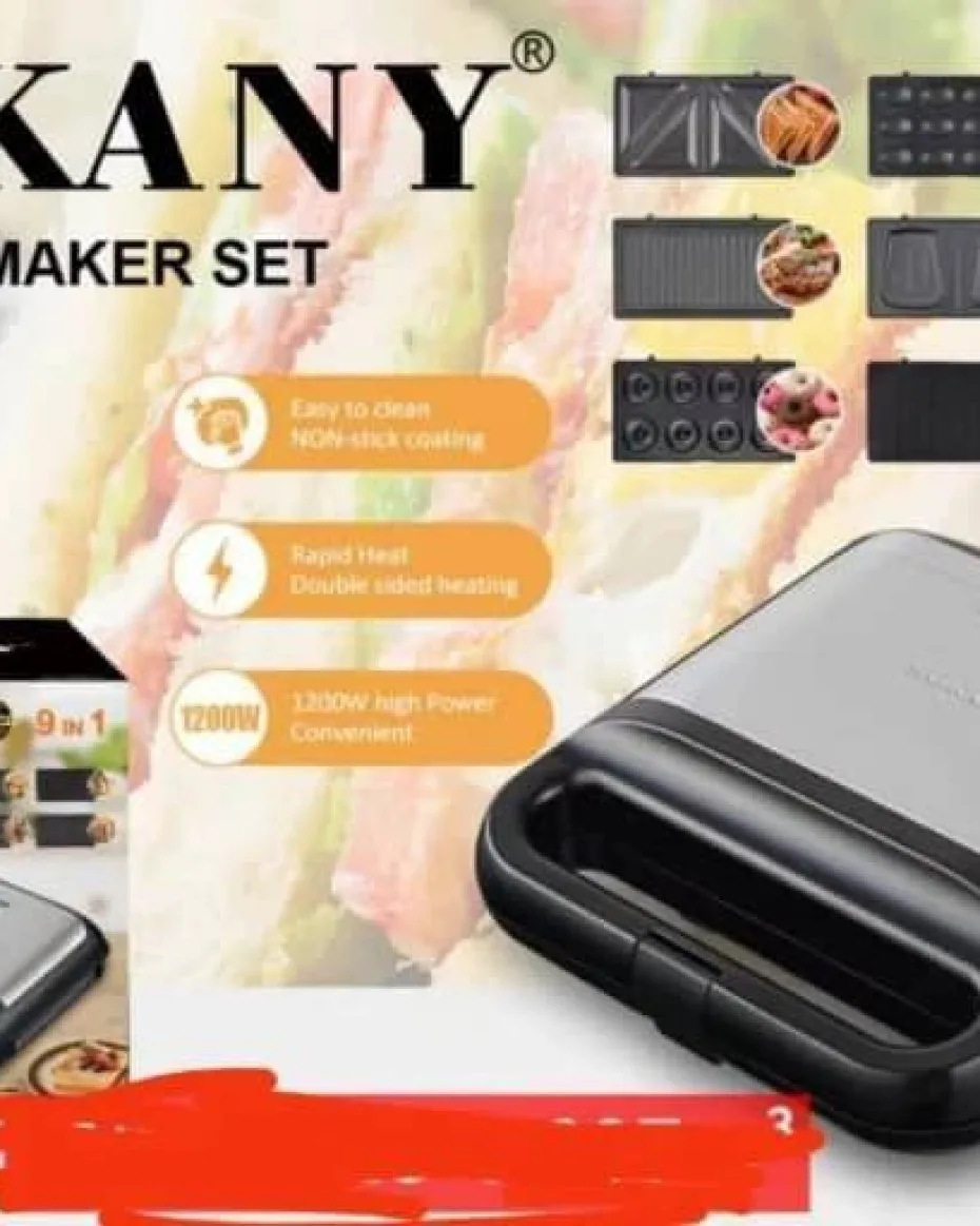 9 IN 1 SOKANY SANDWICH MAKER