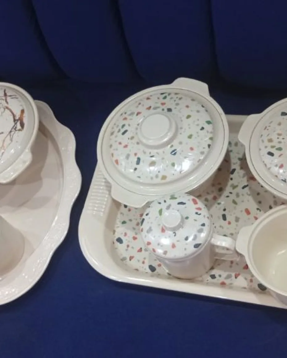Plate Set With Cup And Tray