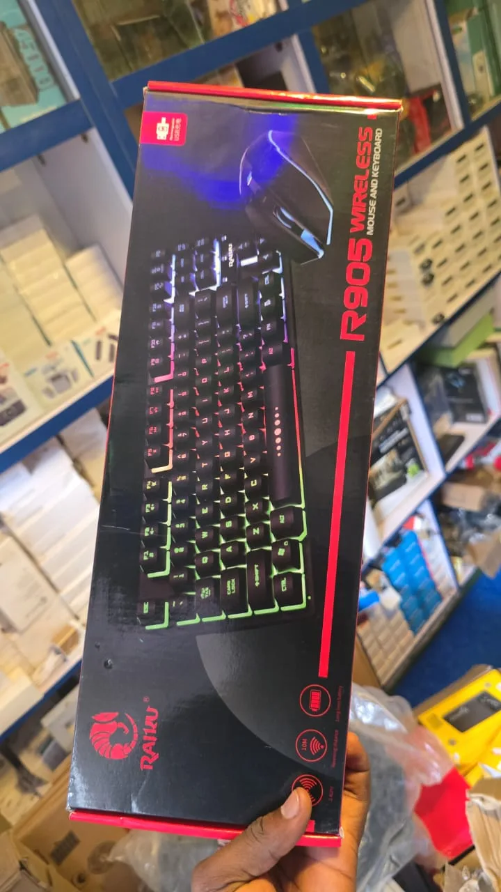 Raiku R905 Gaming Wireless Keyboard with mouse comboRGB