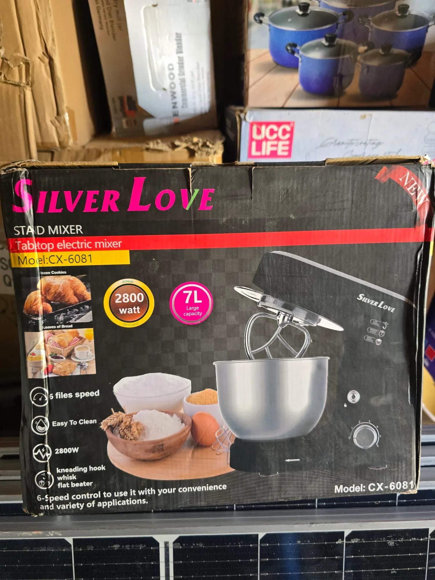 Silver LOVE 7L STAND MIXER