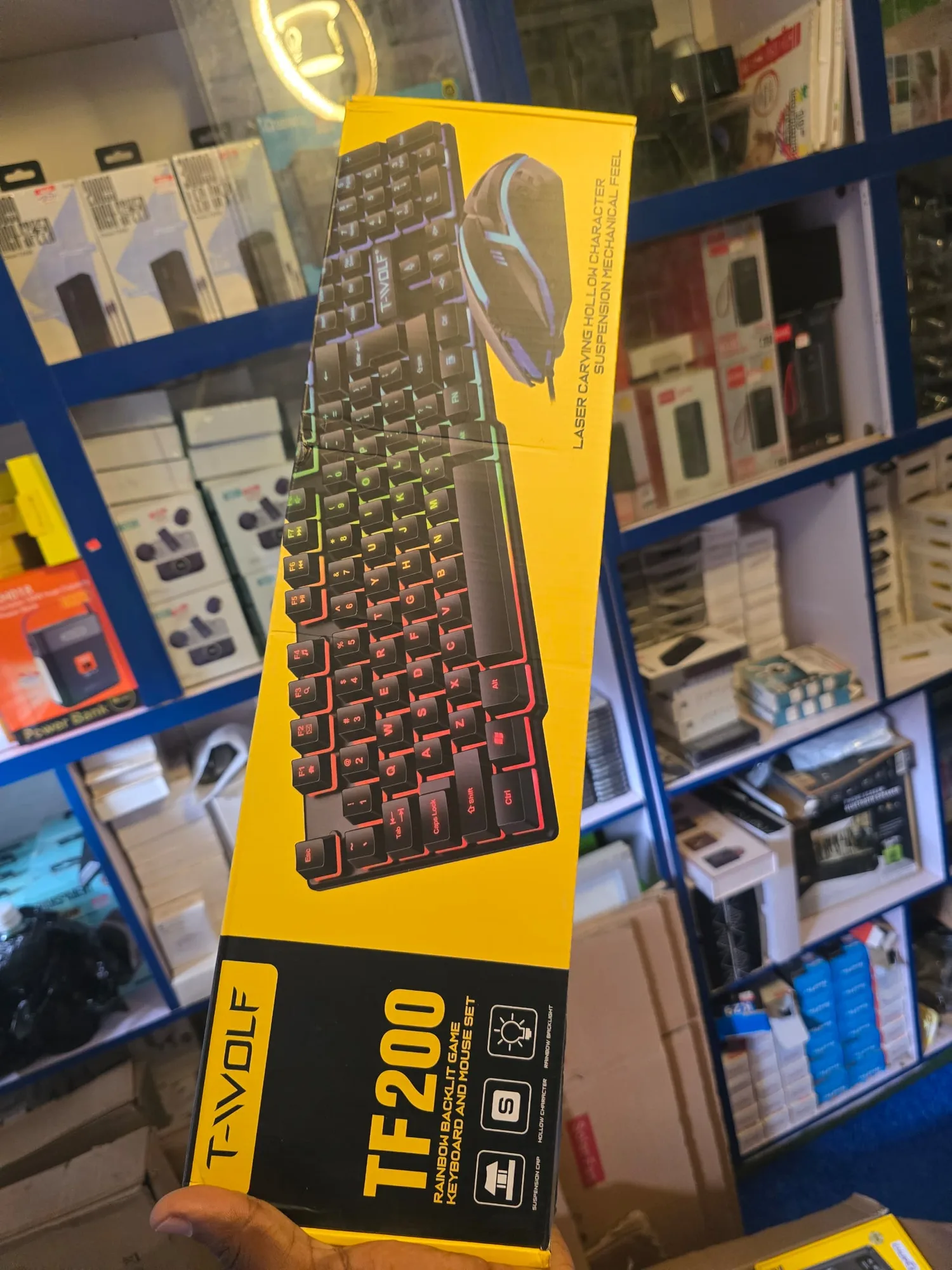 TF200 Gaming Wired Keyboard with Mouse RGB