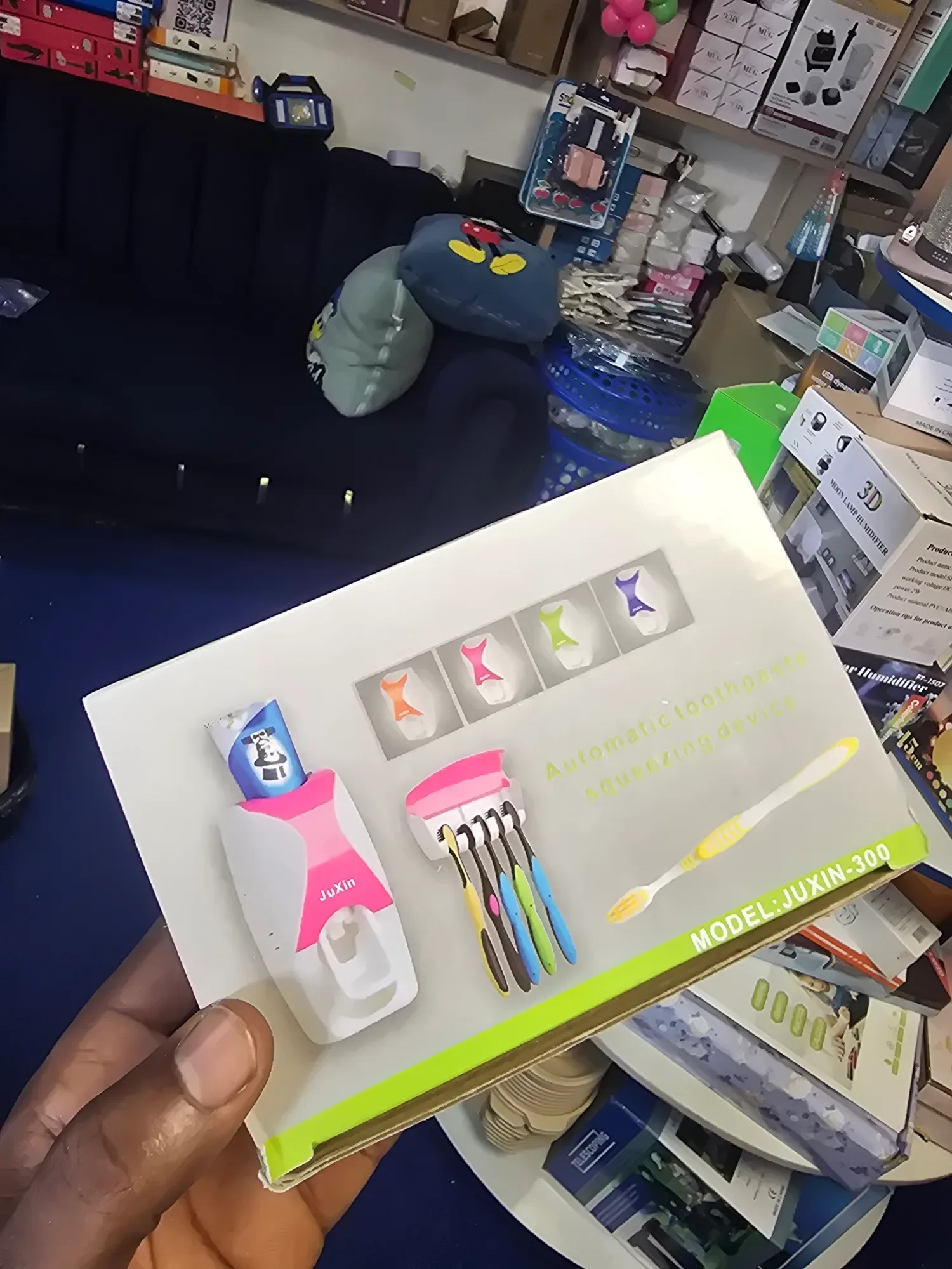 Toothpaste Dispenser and brush holder