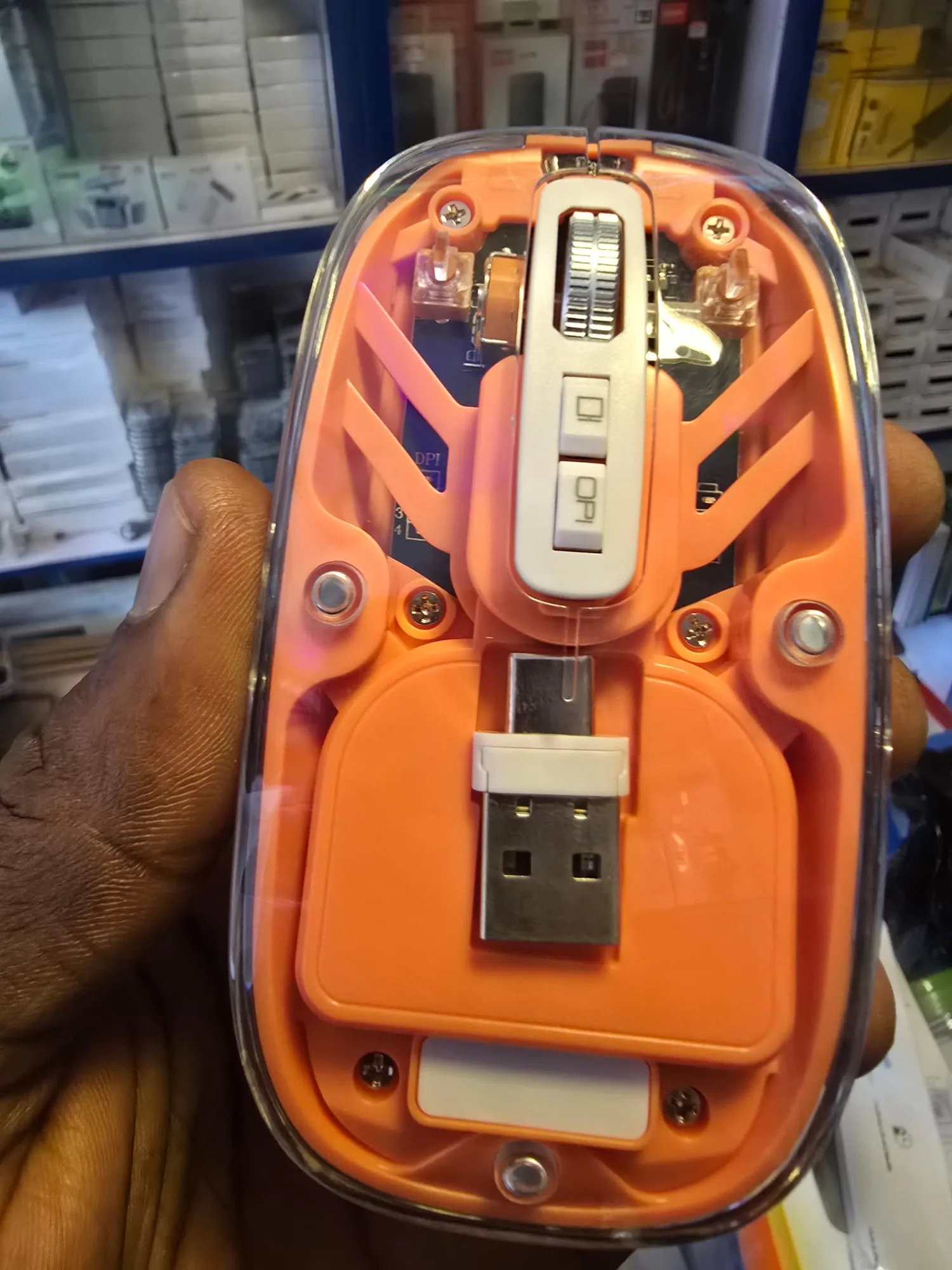 Transparent wireless mouse Type C