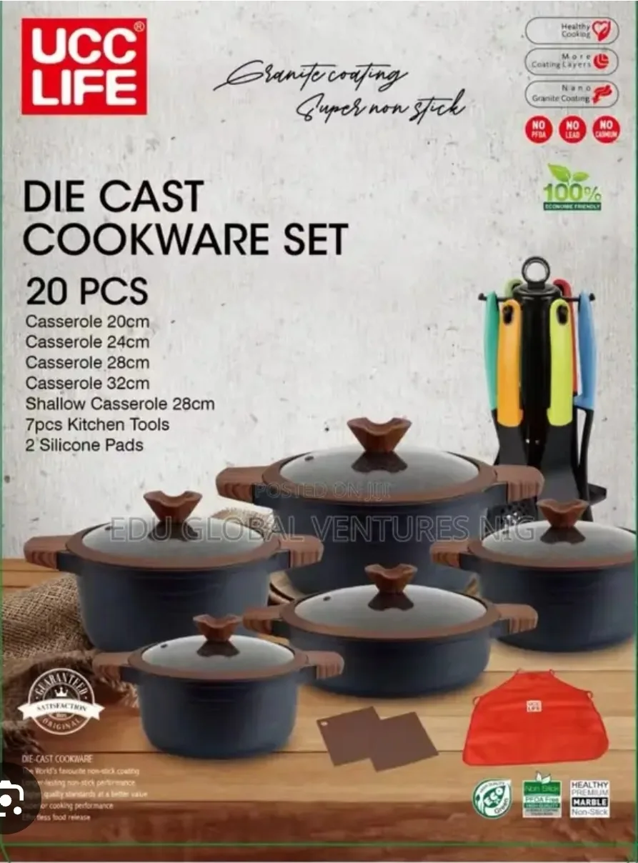 UCC Life Die Cast 20pcs cookware set